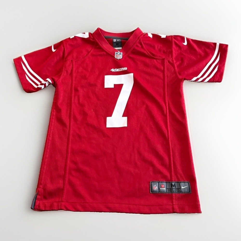 Nike Colin Kaepernick 49ers Jersey Youth M 10/12 Red NFL On Field #7